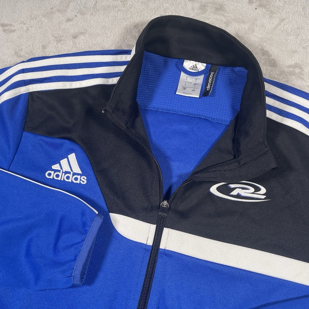 Adidas Tiro 13 Training Track Jacket Rush‎ Soccer Men's L Gym Blue Climacool